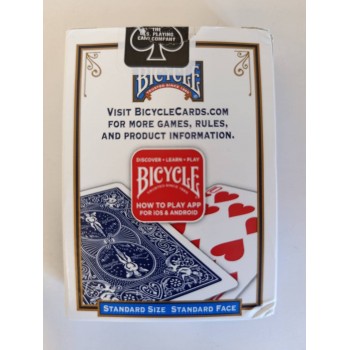 Kosmetinis defektas Bicycle Rider Standard pokerio kortos (Mėlynos)